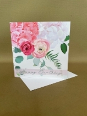 happy birthday pretty petals card